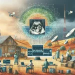 "Inteligência artificial aprimorando a interpretação de ultrassons em áreas remotas, destacando tecnologia médica inovadora para diagnóstico."