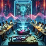 "Imagem de um cientista trabalhando com tecnologia de inteligência artificial para reconstruir vozes a partir de gravações danificadas em pesquisa inovadora."